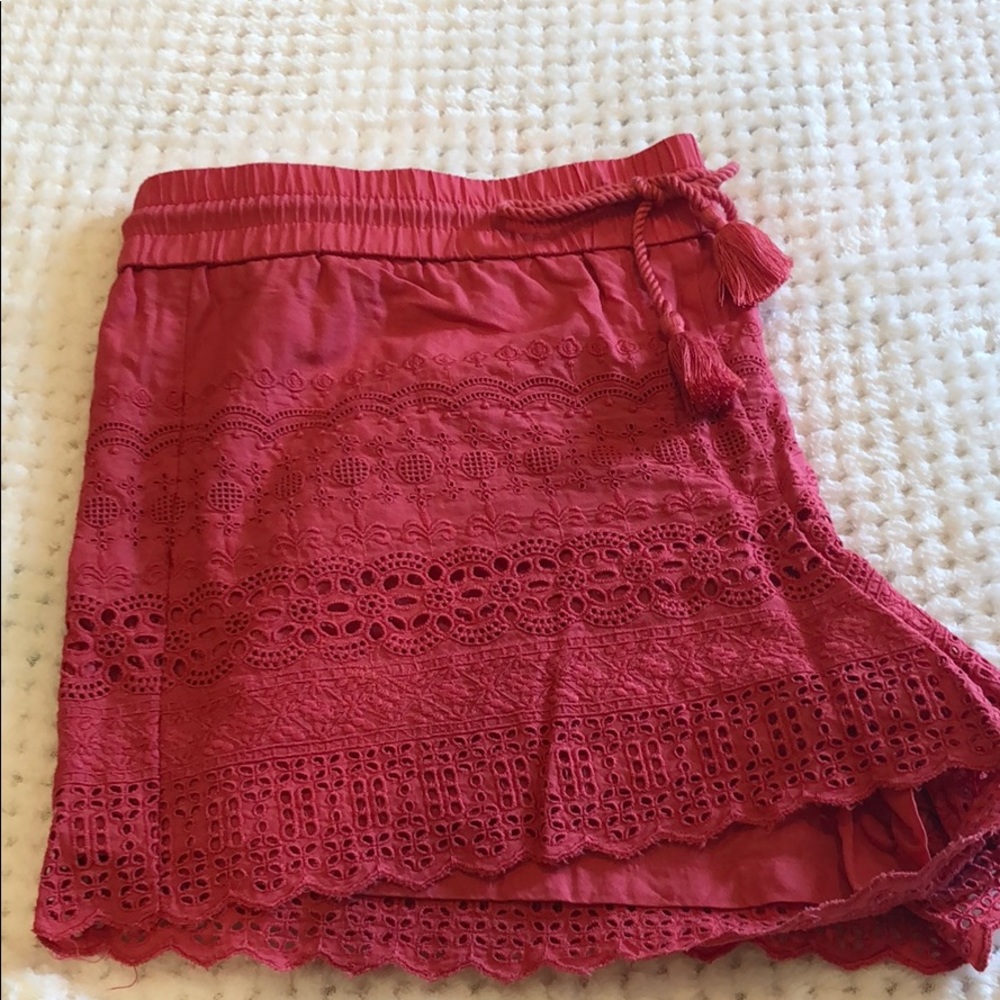 Loft drawstring shorts